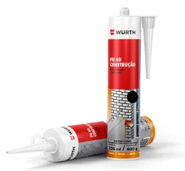 PU Construção Preto 400g Wurth